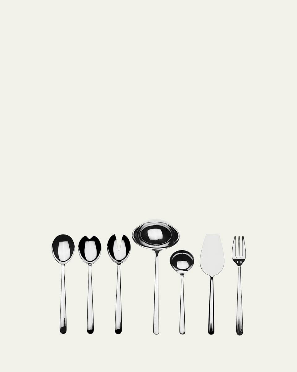 Linea 7-Piece Full Flatware Serving Set